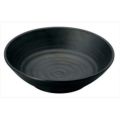 マイン メラミンウェア 丸深皿 黒 小 M11-131