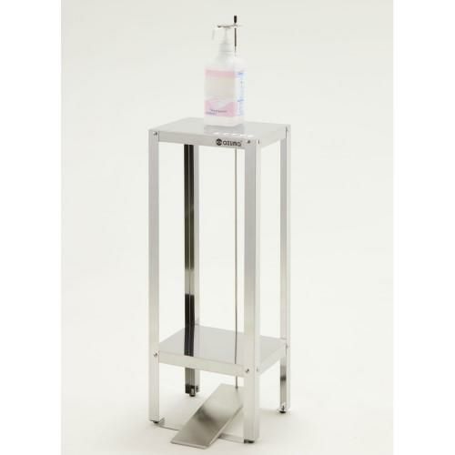 JT-300 【組立式/東製作所】足踏式消毒液スタンド 幅300×奥行240(280ペダルを含めて)×高さ750(1000押さえバーを含めて)mm