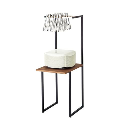 トング掛けセルフスタンド ブラウン 幅400mm×奥行520mm×高さ1202mm