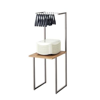 値下げ【中古品】シンプルセルフスタンド　パン屋　トング・トレー 台 収納 飾り棚 値下げ【中古品】シンプルセルフスタンド パン屋 トング・トレー 台