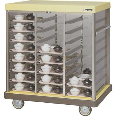【マルゼン】病院用配膳車 トレイ差込スタンダードタイプ 5段 MHRS-30S