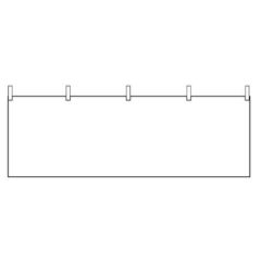 「白無地」 のぼり屋工房【N】