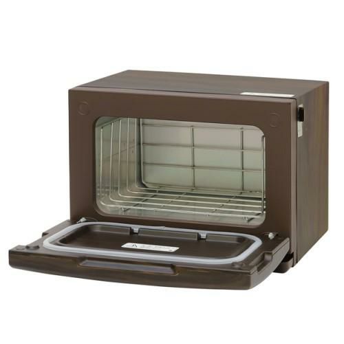 コンパクトタオルウォーマー Piccorino（ピッコリーノ）木目/ダークブラウン 102096 幅310×奥行285×高さ235(mm)