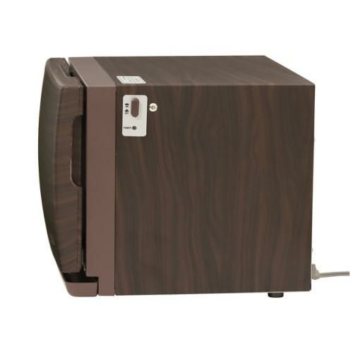 コンパクトタオルウォーマー Piccorino（ピッコリーノ）木目/ダークブラウン 102096 幅310×奥行285×高さ235(mm)