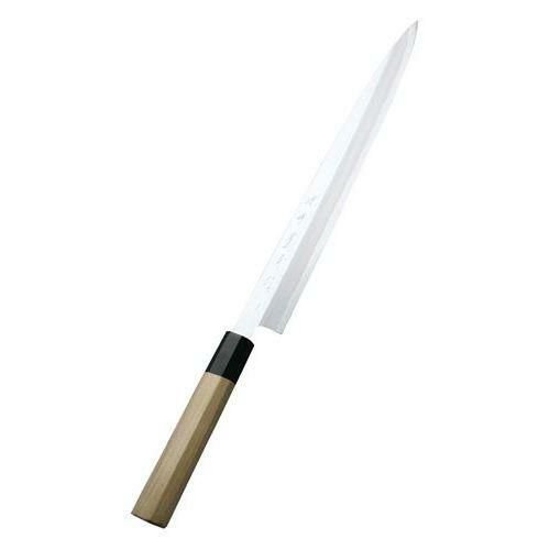 堺實光 紋鍛(青二鋼)刺身(柳刃)27cm