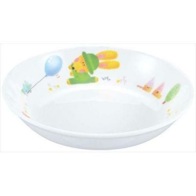 メラミン子供食器 スイートラビット 深菜皿 D17SR 【グループA】