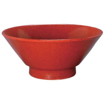 柚子赤 切立高台6.5寸丼