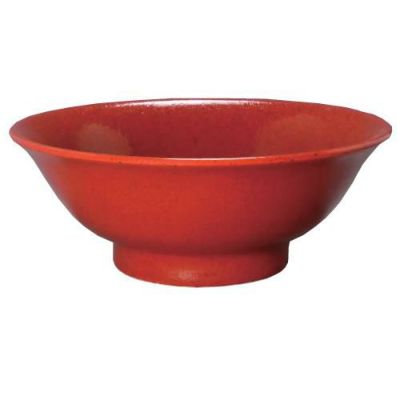 柚子赤 6.5寸反高台丼