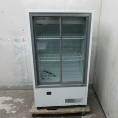 サンデン MUS-0611X 冷蔵ケース ホワイト 業務用/新品】【サンデン】冷蔵ショーケース キュービック薄型