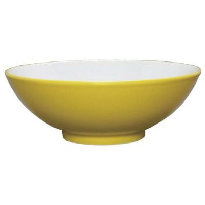 ウルトライエロー(中白) 丸6.8寸丼