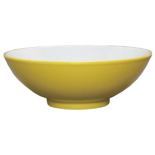 ウルトライエロー(中白) 丸6.8寸丼