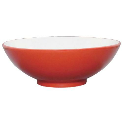 ウルトラレッド(中白) 丸6.3寸丼