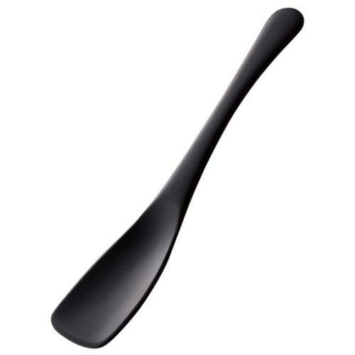 すくいやすい アルミアイスプーン ブラック(1個箱)