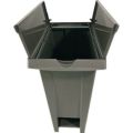 サンコー エコンダストボックス ペダル式ジョイント No.37 2枚蓋 ブラウン