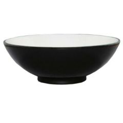 黒釉(中白) 丸6.3寸丼