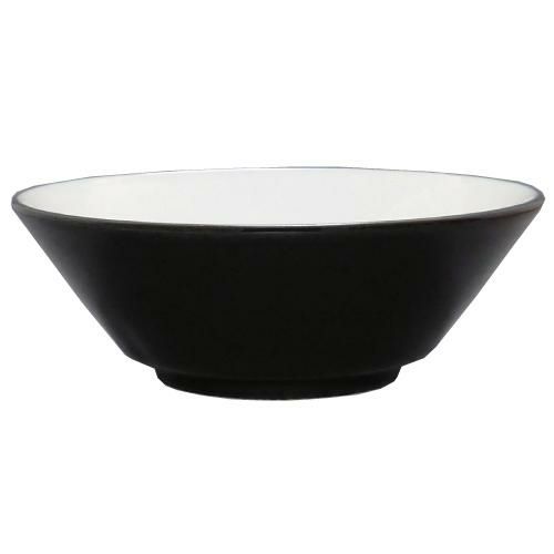 黒釉(中白) 切立6.3寸丼