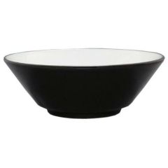 黒釉(中白) 切立6.8寸丼