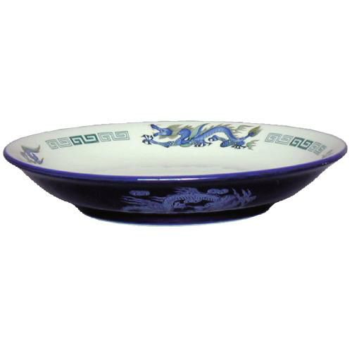 ラーメン丼 ルリ白竜 7.5寸冷麺皿 10枚入/業務用/新品 | 絵付シリーズ | 業務用厨房機器・調理道具・家具・食器の通販・買い取りサイト  テンポスドットコム