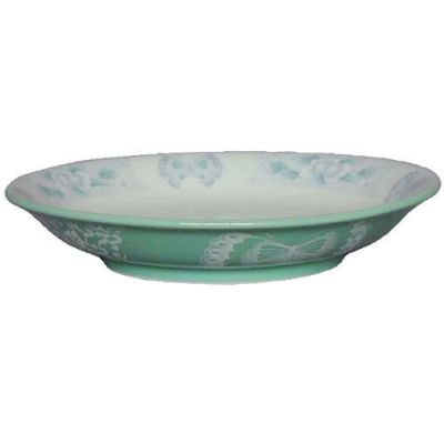 ヒスイ花蝶 7.5冷麺皿