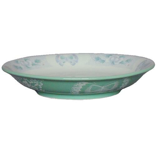 ヒスイ花蝶 7.5冷麺皿