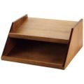 木製 カトラリーボックス用台 2段4列 茶