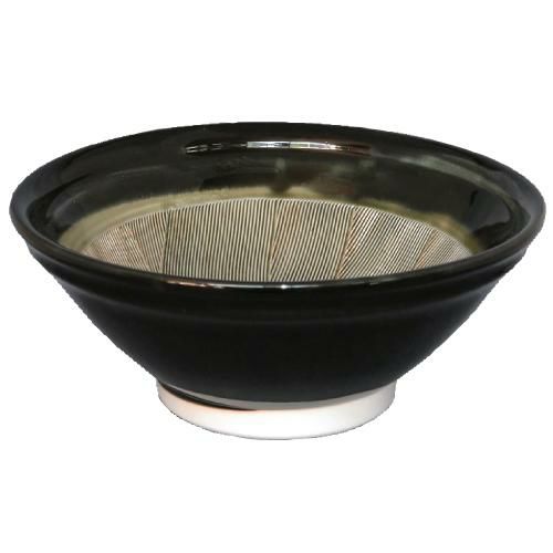 黒(中織部) 7寸スリ鉢
