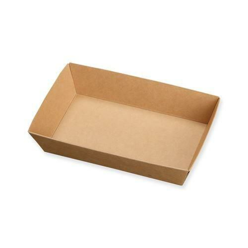 ケーピープラテック 紙容器 未晒紙ボックス KM-71 本体 ナチュラル 50枚