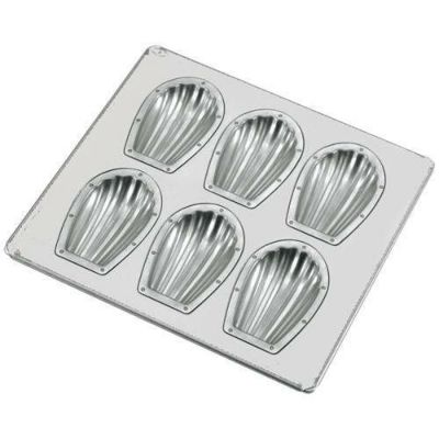 シリコン加工 貝型 天板（6ヶ取）フラット仕上げ