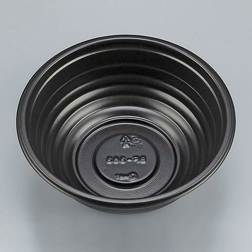 シーピー化成 丼容器 BF-363 本体 黒 50枚