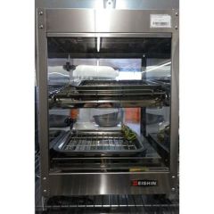 ☆ニッセイ 遠赤外線温蔵庫　ビーフェポット NB-100EG 61-7945-15 ニッセイ 遠赤外線温蔵庫ビーフェポット NB-4EG（ガラス扉