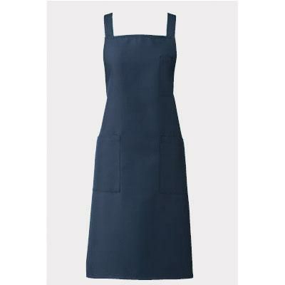 胸当てエプロン ネイビー