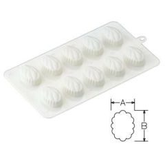 型 PCチョコレート ボンボン型 木の葉 No.1156 10入/グループT