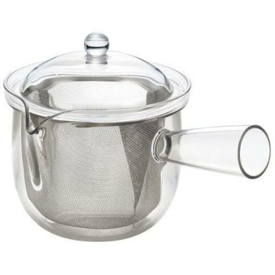 クリア ティーポットL ステンレスメッシュ 急須タイプ TW-3738