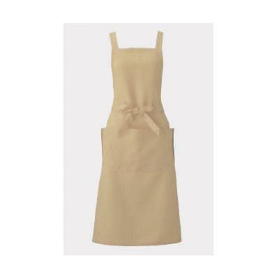 胸当てエプロン ベージュ