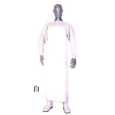 タフライト前掛 U 白 LL