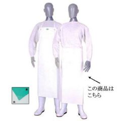 ロン炊事用胸無前掛 白 M