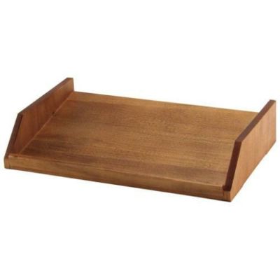 木製 カトラリーボックス用台 1段4列 茶