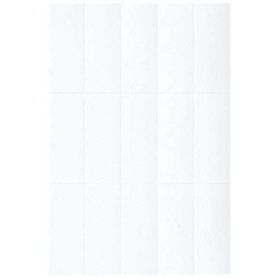 定位置管理シール 白 2×5cm ミシン目15枚（8シート入）