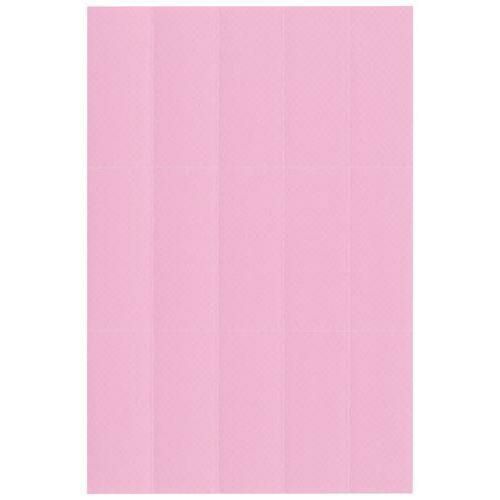 定位置管理シール 赤 2×5cm ミシン目15枚（8シート入）