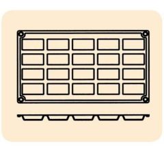 ケーキ型 FR014 スモールフィナンシェ 20ヶ取 /グループT