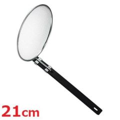 TS 18-8 黒柄 そば揚 縦型 21cm 10189