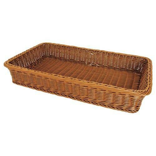 ブレッドバスケット(ポリラタン製)1／1 ブラウン HTBK-627