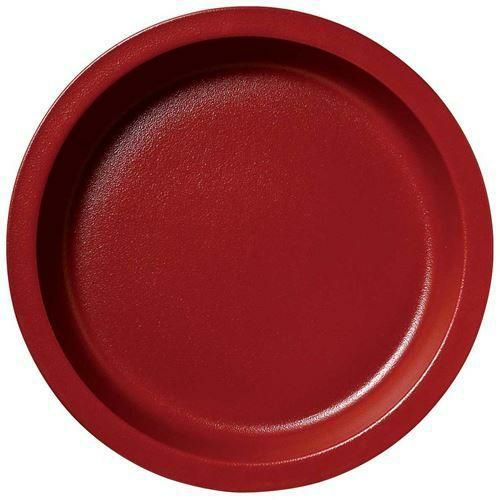 ラックポーセレン ガストロノームパン 丸型 深 L ダークレッド