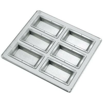 シリコン加工 フィナンシェ型 天板（6ヶ取）フラット仕上げ