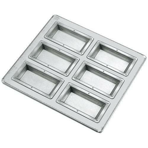 シリコン加工 フィナンシェ型 天板（6ヶ取）フラット仕上げ