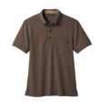 ニットシャツ 兼用 半袖 ブラウン/ブラウン 男女兼用 32-5008