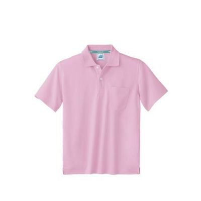 ポロシャツ 兼用 半袖 ピンク 男女兼用 32-5062