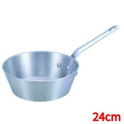 片手鍋 DON アルミテーパー鍋 24cm[3-0024-0604]【アカオ】【グループC】