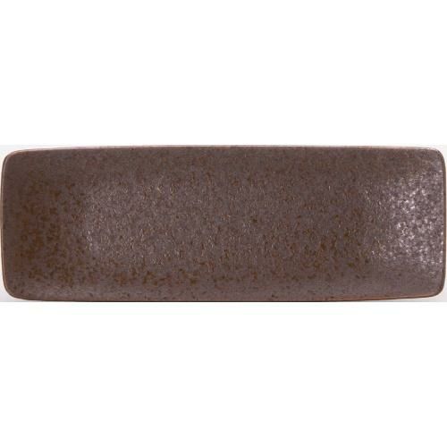 角和皿 細角 18cm皿 赤茶備前【まとめ買い商品】