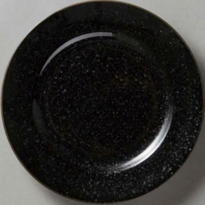 BASIC ブラック(黒御影) リム玉21cm皿 黒御影 黒【まとめ買い商品】